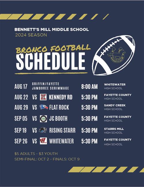 Footbal Schedule